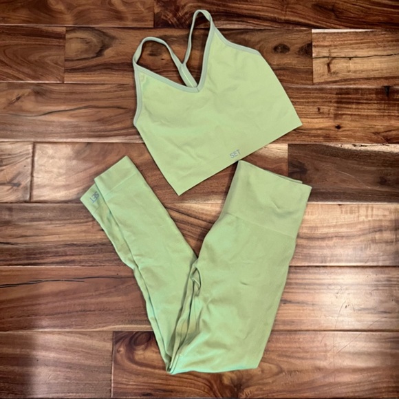 SET ACTIVE Tops - sculptflex ribbed set active in kiwi